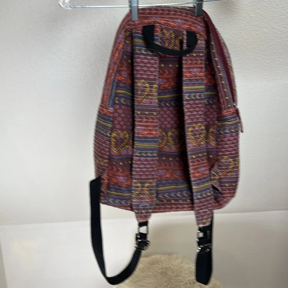 STEVE MADDEN BOHO Colorful Patterned Backpack. Purple red &blue. Large Capacity
